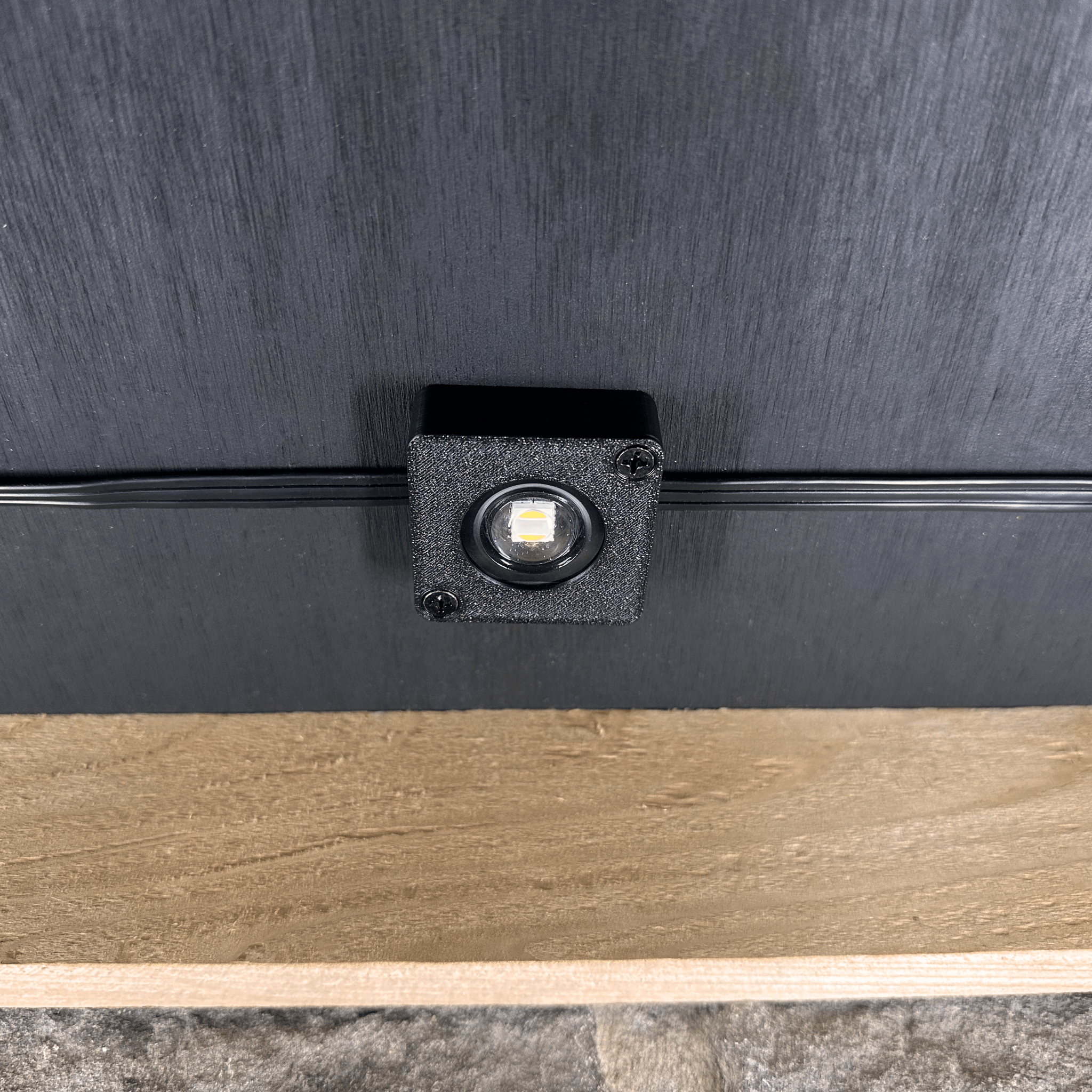 Box Fit Lite - Secured LEDs - Black - 12 Brackets - 16.4 FT -