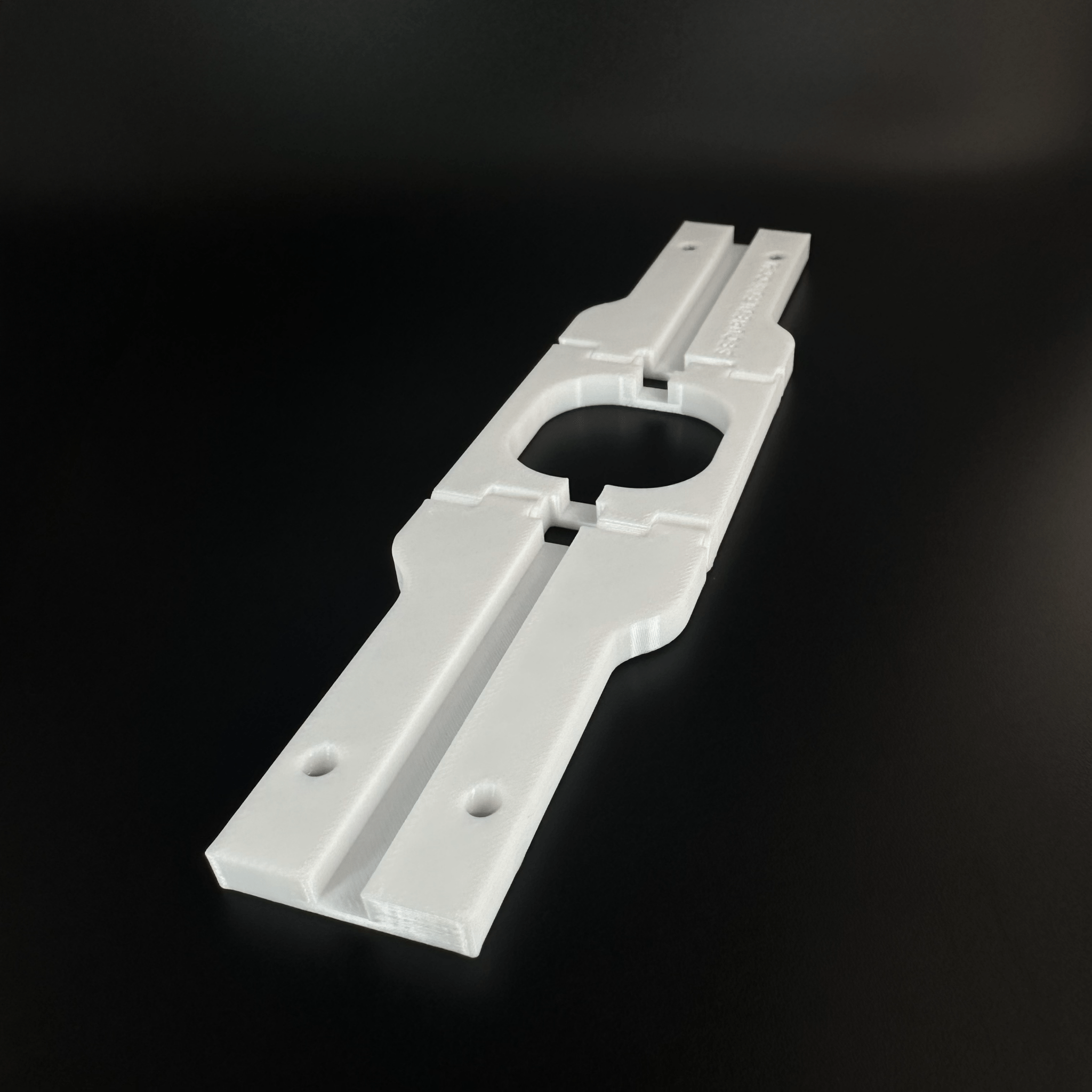Peak Hinge: Slim Pro - Secured LEDs - P05PHSPW01PK - White - laying flat