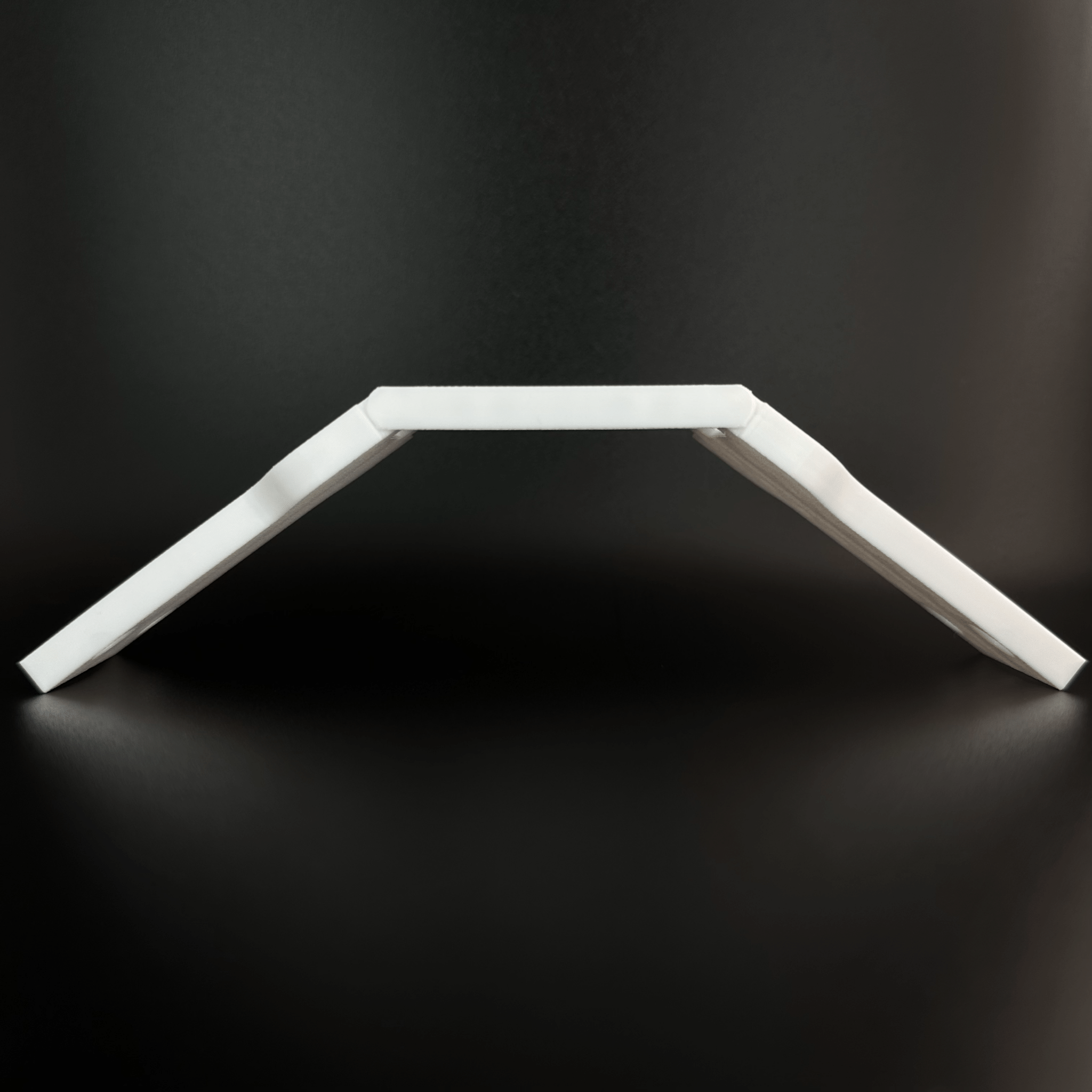 Peak Hinge: Slim Pro - Secured LEDs - P05PHSPW01PK - White - lower pitch