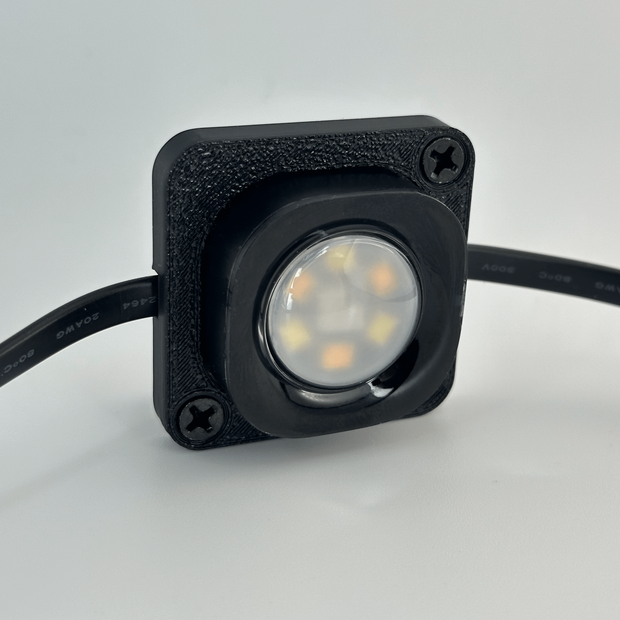 Slim Fit Pro - Secured LEDs - Black - 10 Brackets - 16.4 FT - upright with light