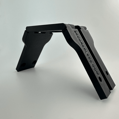Peak Hinge: Slim Pro - Secured LEDs - P05PHSPB01PK - Black - standing upright back view
