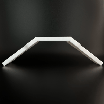Peak Hinge: Slim Pro - Secured LEDs - P05PHSPW01PK - White - lower pitch