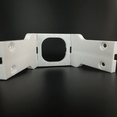 Peak Hinge: Slim Pro - Secured LEDs - P05PHSPW01PK - White - laying on side without light